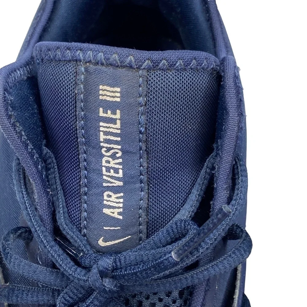 Nike Air Versitile III Shoes Navy Blue and Gray Athletic Basketball Size 12‎
